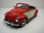  Volkswagen Beetle Hebmuller Cabrio 1949 red-créme 1:18 KK Scale 